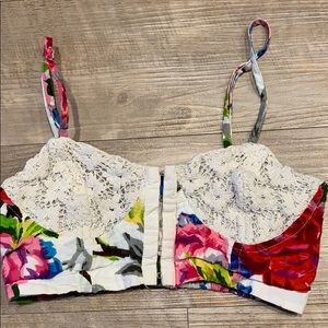 Pins & Needles Floral Croquette Festival Bralette